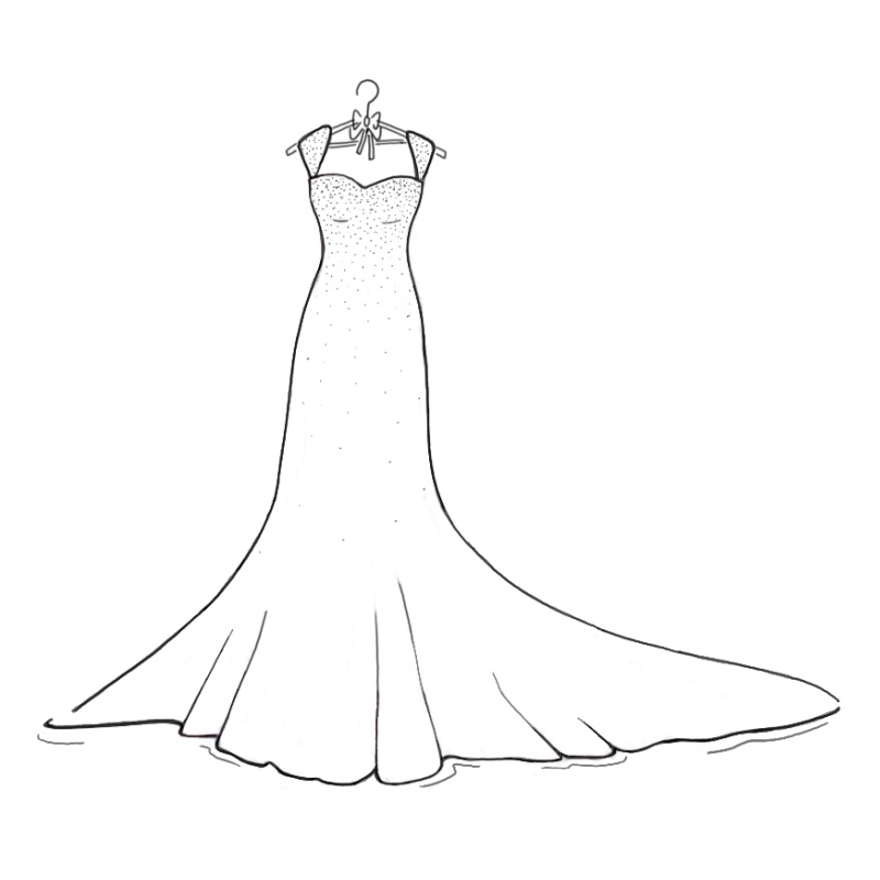 Ideal for column, fit and flare and mermaid styles of gowns, with up to